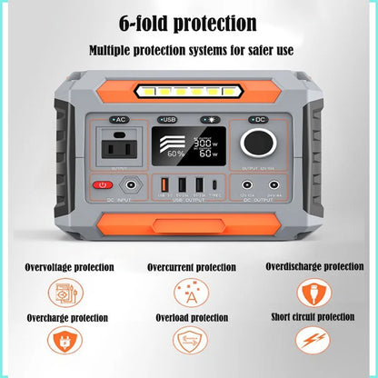 300W 500W 1000W 3000W Portable Power Station Solar Generator Battery with Solar Panel 3000W Complete kit for Home An Outing